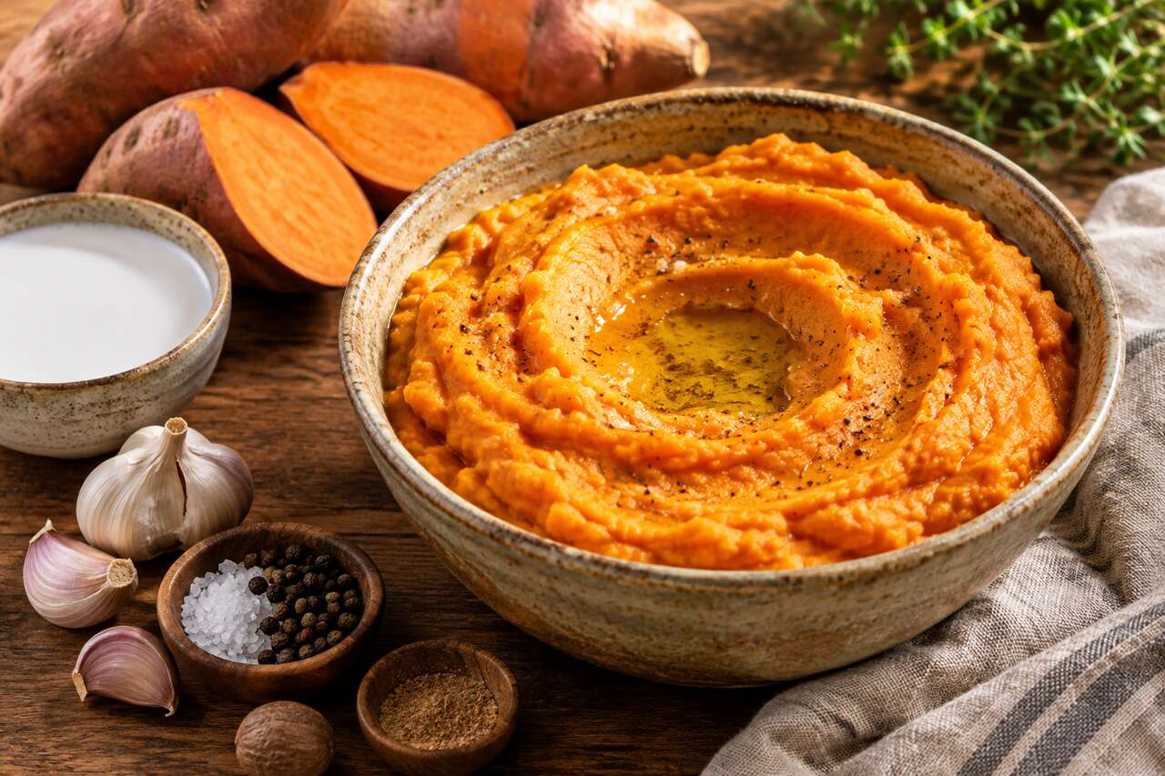 Purée de patates douces vegan : recette saine et délicieuse