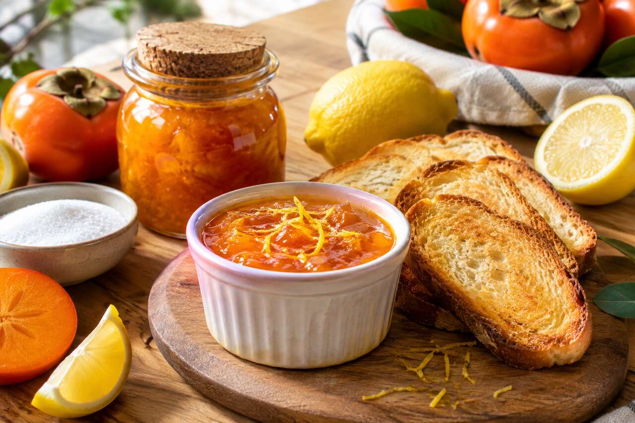 Confiture de kakis et citron vegan : recette facile et gourmande