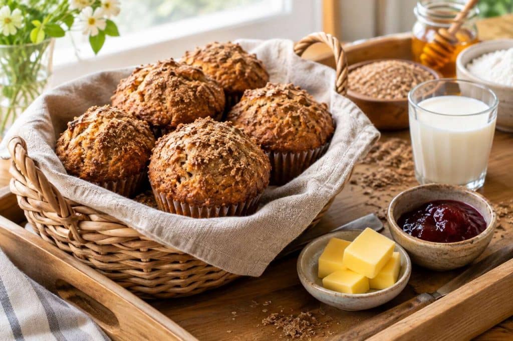 Recette de muffins au son de blé par Healthy Julia