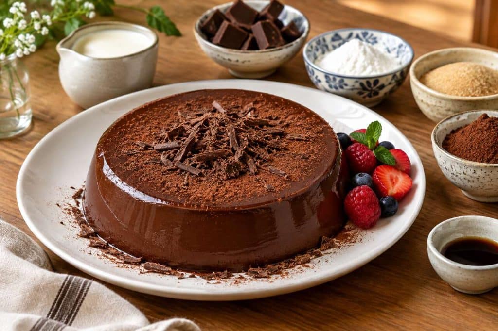 Flan au chocolat végan : recette gourmande à partager