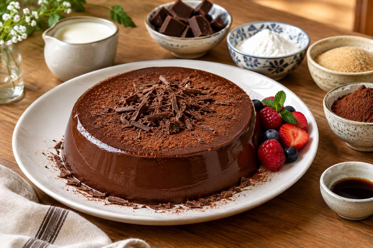 Flan au chocolat végan : recette gourmande à partager