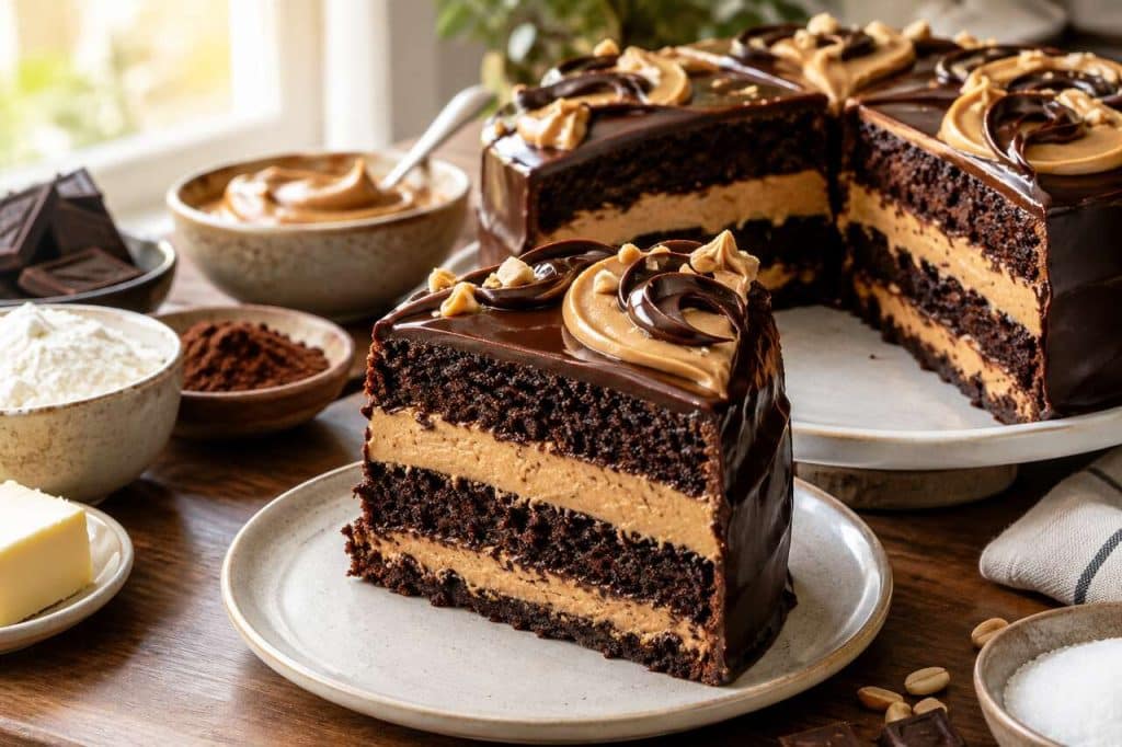 Rakcake au chocolat et beurre de cacahuète : recette gourmande et facile