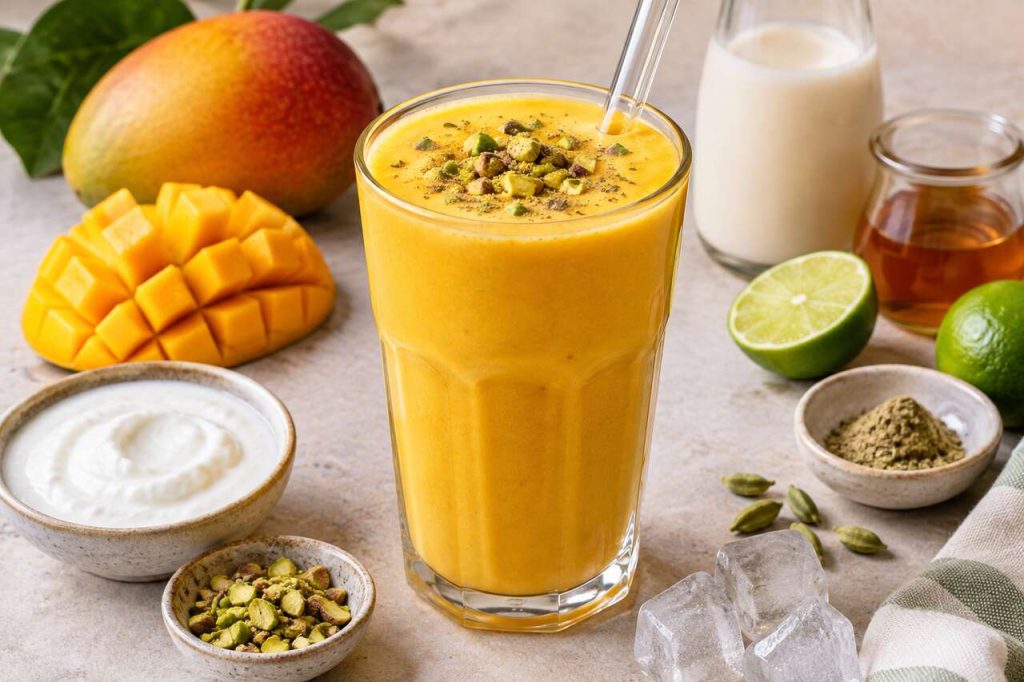 Recette de lassi à la mangue vegan