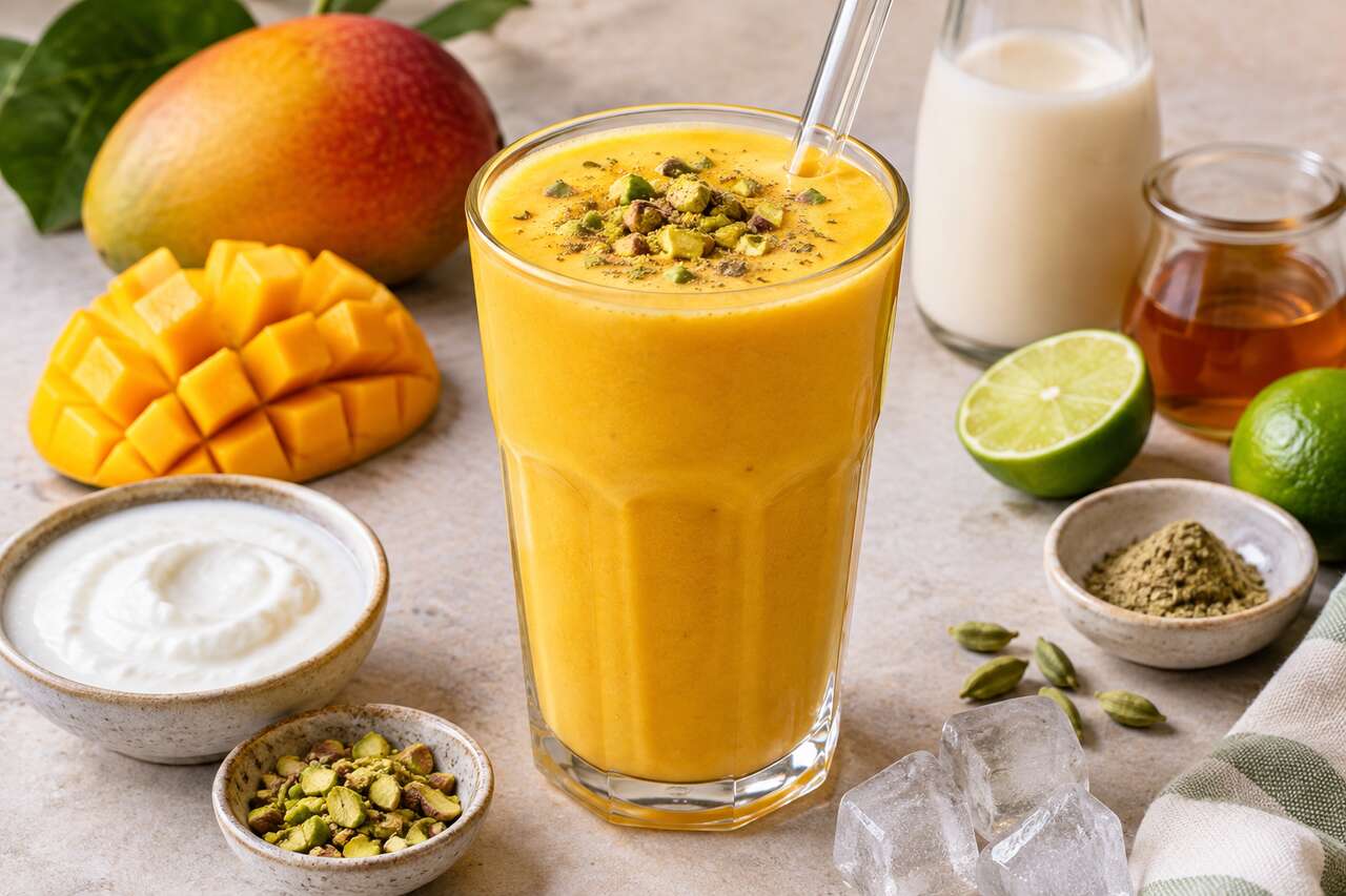 Recette de lassi à la mangue vegan