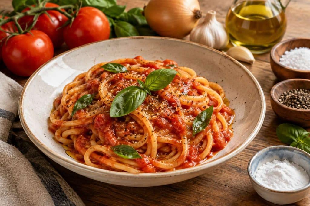 Recette express : sauce tomate cuisinée vegan