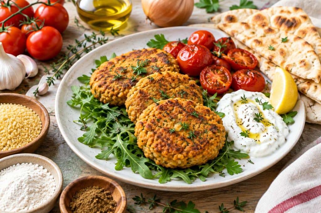 Galettes de boulgour aux tomates rôties : recette saine et savoureuse