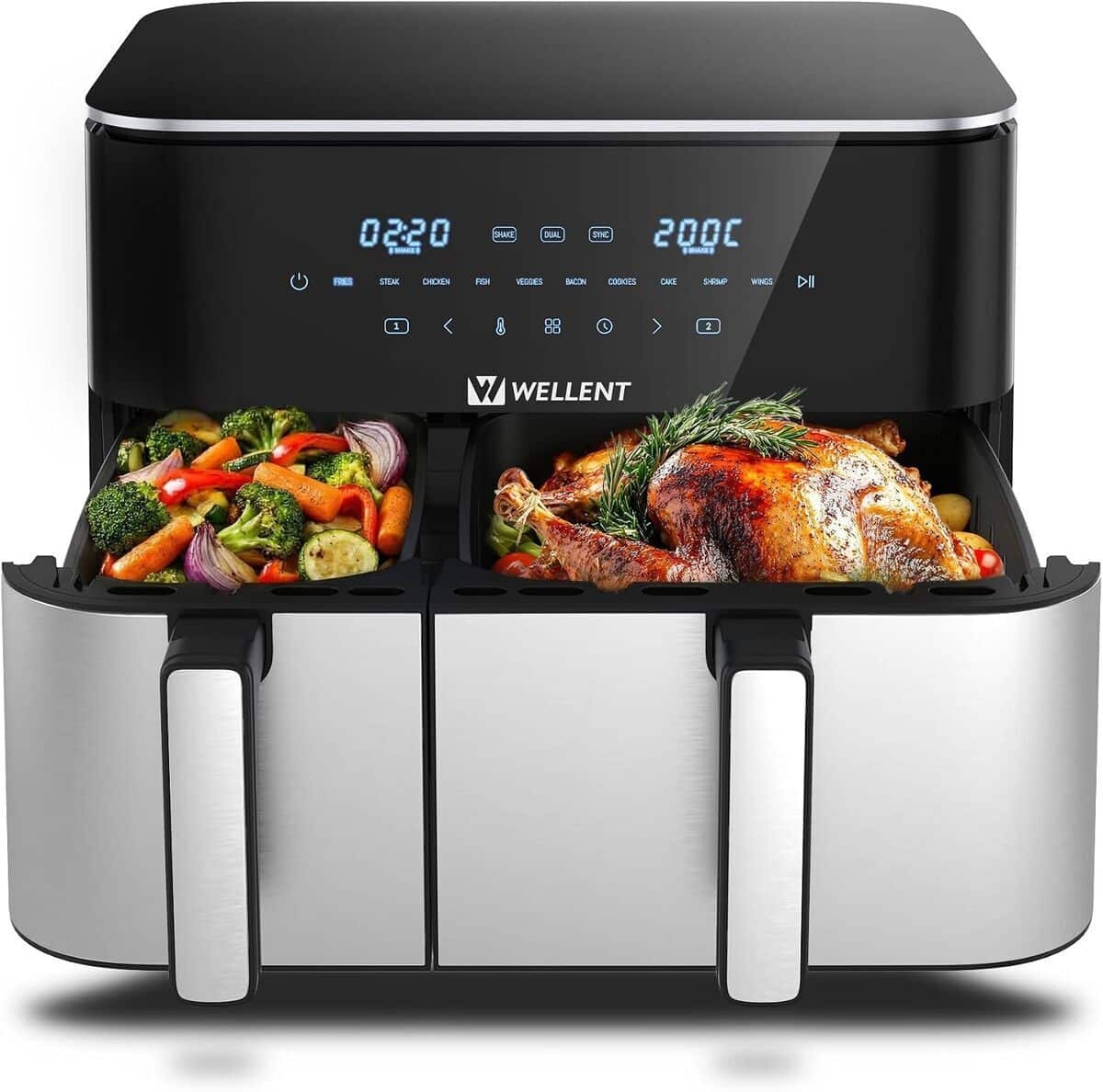 Test : air fryer XXL 11L double friteuse 2600W