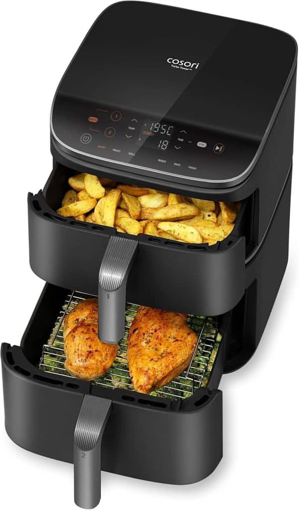 Test De La Friteuse À Air COSORI Turbo Tower : gain De Place Et Double Cuisson