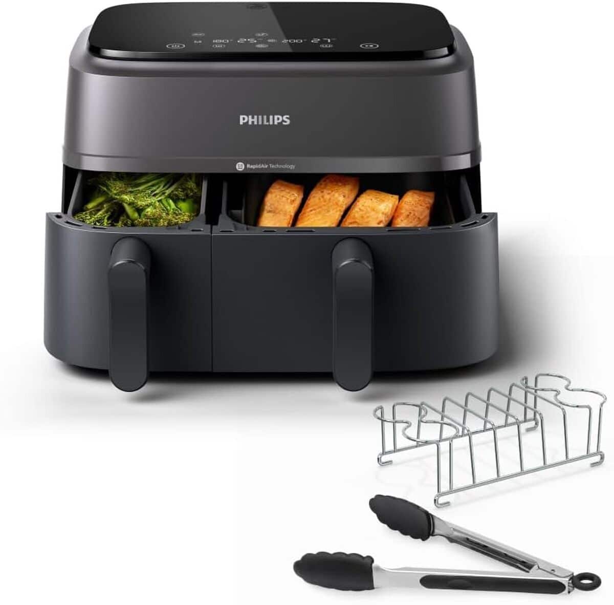 Test de la friteuse Philips airfryer 3000 : double panier et technologie rapidair
